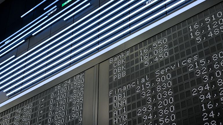 Stock sectors on screen